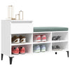 Stella Homewares Shoe Cabinet White 102x36x60 cm Engineered Wood