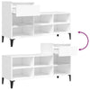Stella Homewares Shoe Cabinet White 102x36x60 cm Engineered Wood