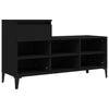 Stella Homewares Shoe Cabinet Black 102x36x60 cm Engineered Wood