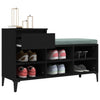 Stella Homewares Shoe Cabinet Black 102x36x60 cm Engineered Wood