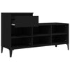 Stella Homewares Shoe Cabinet Black 102x36x60 cm Engineered Wood