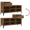 Stella Homewares Shoe Cabinet Smoked Oak 102x36x60 cm Engineered Wood