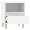 Stella Homewares Bedside Cabinet White 40x35x50 cm