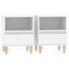 Stella Homewares Bedside Cabinets 2 pcs White 40x35x50 cm