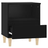 Stella Homewares Bedside Cabinet Black 40x35x50 cm