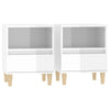 Stella Homewares Bedside Cabinets 2 pcs High Gloss White 40x35x50 cm
