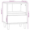 Stella Homewares Bedside Cabinets 2 pcs Sonoma Oak 40x35x50 cm