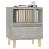 Stella Homewares Bedside Cabinets 2 pcs Concrete Grey 40x35x50 cm