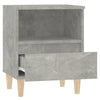 Stella Homewares Bedside Cabinets 2 pcs Concrete Grey 40x35x50 cm