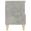 Stella Homewares Bedside Cabinets 2 pcs Concrete Grey 40x35x50 cm