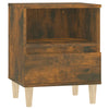 Stella Homewares Bedside Cabinet Smoked Oak 40x35x50 cm