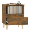 Stella Homewares Bedside Cabinet Smoked Oak 40x35x50 cm