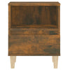 Stella Homewares Bedside Cabinet Smoked Oak 40x35x50 cm