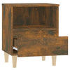 Stella Homewares Bedside Cabinet Smoked Oak 40x35x50 cm
