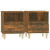 Stella Homewares Bedside Cabinets 2 pcs Smoked Oak 40x35x50 cm