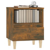 Stella Homewares Bedside Cabinets 2 pcs Smoked Oak 40x35x50 cm