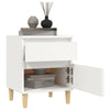 Stella Homewares Bedside Cabinet White 40x35x50 cm