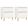 Stella Homewares Bedside Cabinets 2 pcs White 40x35x50 cm
