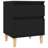 Stella Homewares Bedside Cabinet Black 40x35x50 cm