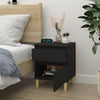 Stella Homewares Bedside Cabinet Black 40x35x50 cm