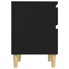 Stella Homewares Bedside Cabinet Black 40x35x50 cm