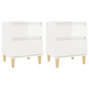 Stella Homewares Bedside Cabinets 2 pcs High Gloss White 40x35x50 cm