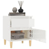 Stella Homewares Bedside Cabinets 2 pcs High Gloss White 40x35x50 cm