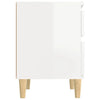 Stella Homewares Bedside Cabinets 2 pcs High Gloss White 40x35x50 cm