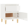Stella Homewares Bedside Cabinets 2 pcs High Gloss White 40x35x50 cm