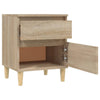 Stella Homewares Bedside Cabinet Sonoma Oak 40x35x50 cm