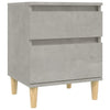 Stella Homewares Bedside Cabinets 2 pcs Concrete Grey 40x35x50 cm