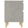 Stella Homewares Bedside Cabinets 2 pcs Concrete Grey 40x35x50 cm