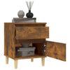 Stella Homewares Bedside Cabinets 2 pcs Smoked Oak 40x35x50 cm