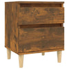 Stella Homewares Bedside Cabinets 2 pcs Smoked Oak 40x35x50 cm
