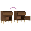 Stella Homewares Bedside Cabinets 2 pcs Brown Oak 40x35x50 cm