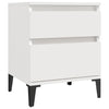 Stella Homewares Bedside Cabinet White 40x35x50 cm