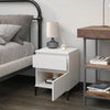 Stella Homewares Bedside Cabinet White 40x35x50 cm