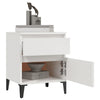 Stella Homewares Bedside Cabinet White 40x35x50 cm