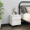 Stella Homewares Bedside Cabinet White 40x35x50 cm