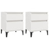 Stella Homewares Bedside Cabinets 2 pcs White 40x35x50 cm