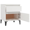 Stella Homewares Bedside Cabinets 2 pcs White 40x35x50 cm