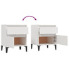 Stella Homewares Bedside Cabinets 2 pcs White 40x35x50 cm