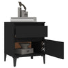 Stella Homewares Bedside Cabinets 2 pcs Black 40x35x50 cm