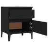 Stella Homewares Bedside Cabinets 2 pcs Black 40x35x50 cm