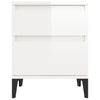 Stella Homewares Bedside Cabinets 2 pcs High Gloss White 40x35x50 cm