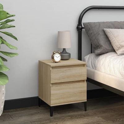 Stella Homewares Bedside Cabinet Sonoma Oak 40x35x50 cm