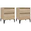 Stella Homewares Bedside Cabinets 2 pcs Sonoma Oak 40x35x50 cm