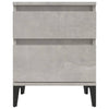 Stella Homewares Bedside Cabinets 2 pcs Concrete Grey 40x35x50 cm