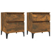 Stella Homewares Bedside Cabinets 2 pcs Smoked Oak 40x35x50 cm