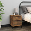 Stella Homewares Bedside Cabinets 2 pcs Smoked Oak 40x35x50 cm